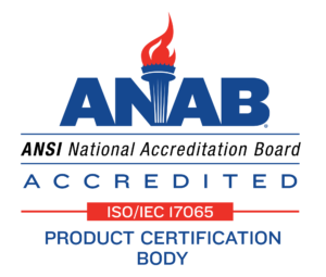 ANAB accreditation logo product certification body