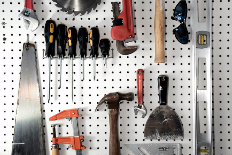 hardboard pegwall